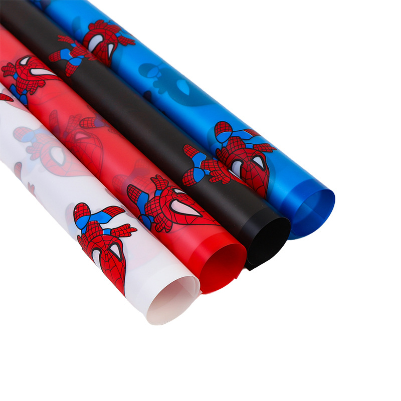 LR Spider-Man Patterned Floral Gift Wrapping Paper