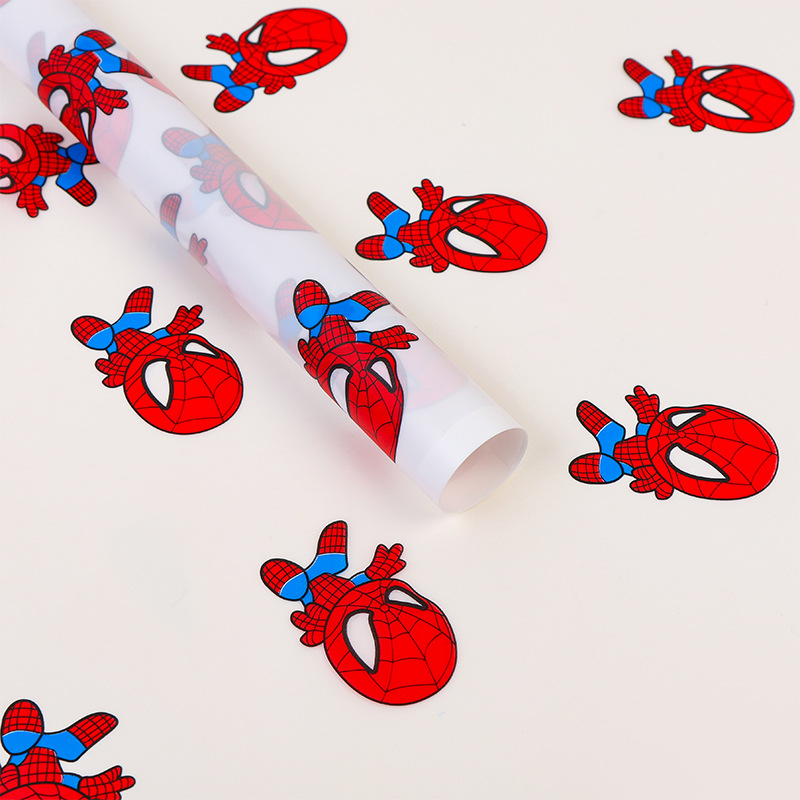 LR Spider-Man Patterned Floral Gift Wrapping Paper