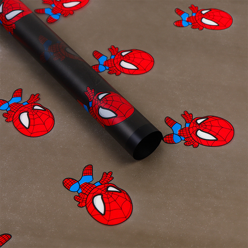 LR Spider-Man Patterned Floral Gift Wrapping Paper