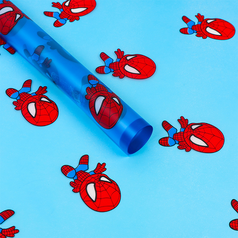 LR Spider-Man Patterned Floral Gift Wrapping Paper