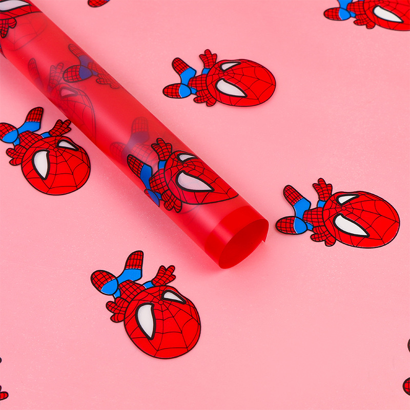 LR Spider-Man Patterned Floral Gift Wrapping Paper
