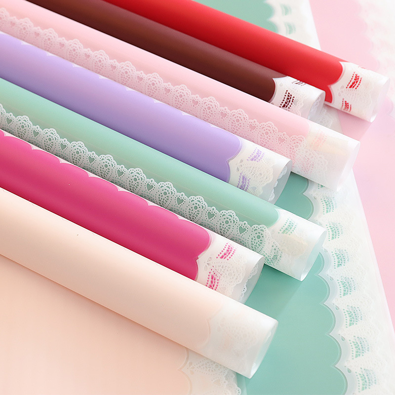 LR Lace and Floral Wrapping Paper