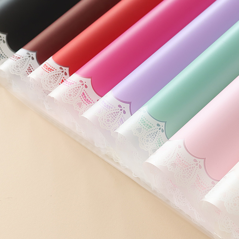 LR Lace and Floral Wrapping Paper