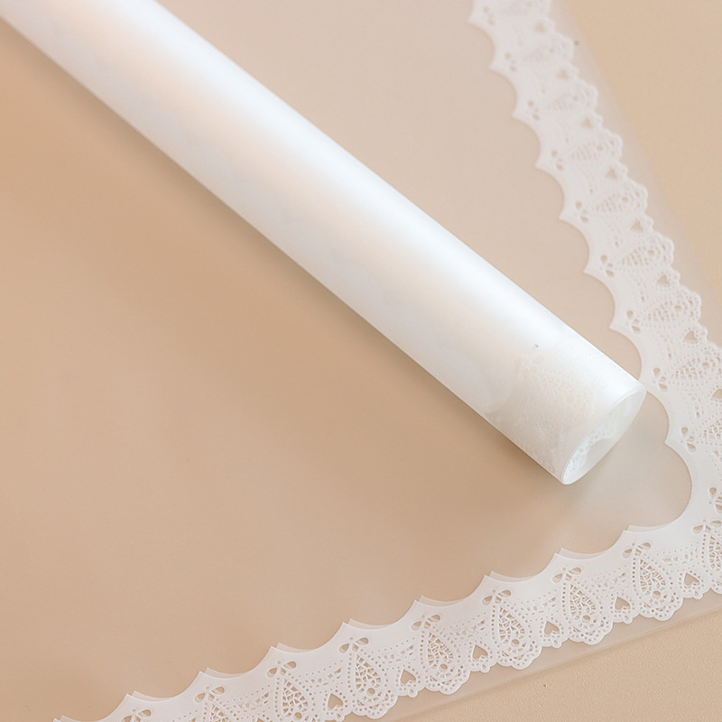 LR Lace and Floral Wrapping Paper