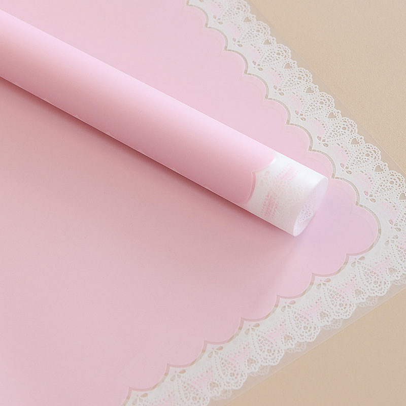 LR Lace and Floral Wrapping Paper