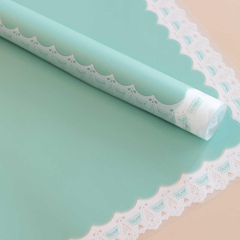 LR Lace and Floral Wrapping Paper