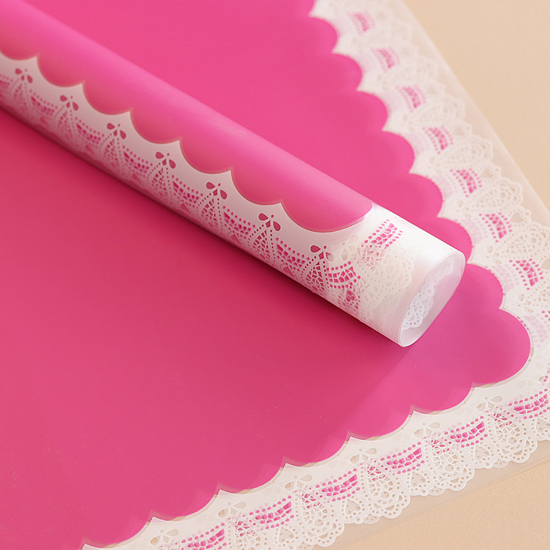 LR Lace and Floral Wrapping Paper