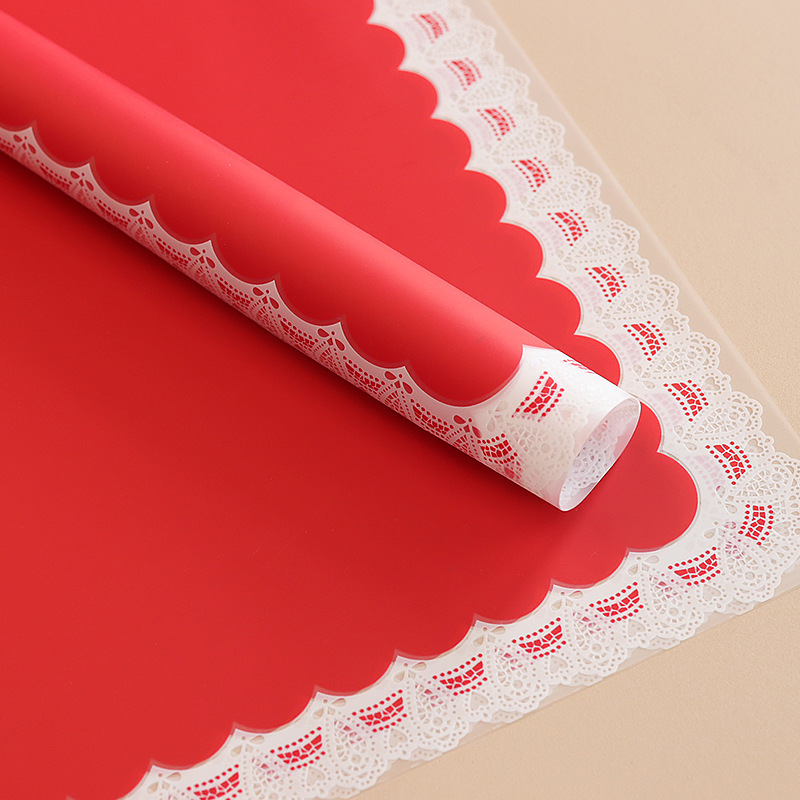 LR Lace and Floral Wrapping Paper