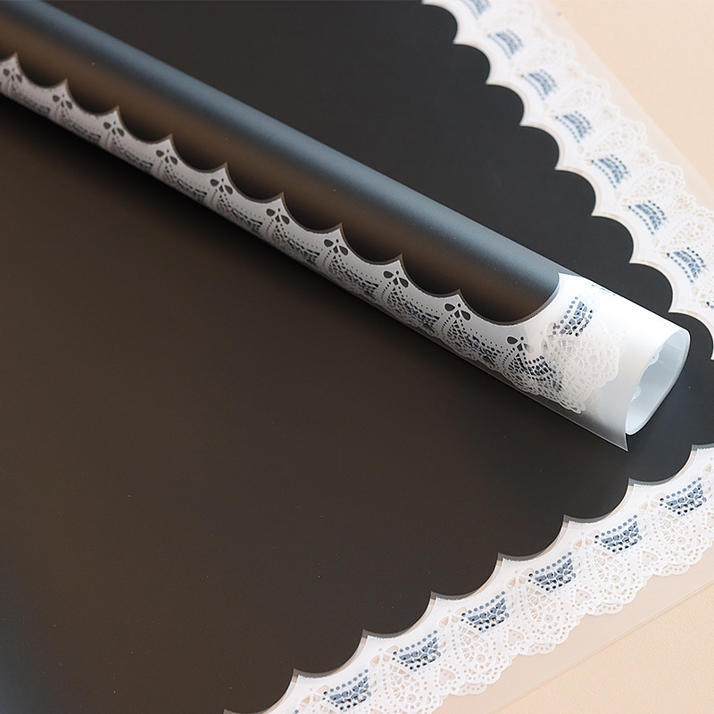 LR Lace and Floral Wrapping Paper