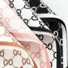 LR Guci Logo Floral Wrapping Paper Design