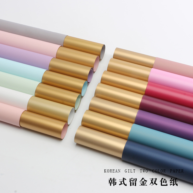 LR Waterproof Gold-Stamped Patterned Wrapping Paper