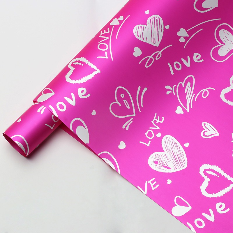 LR Falling in Love Flower Wrapping Paper
