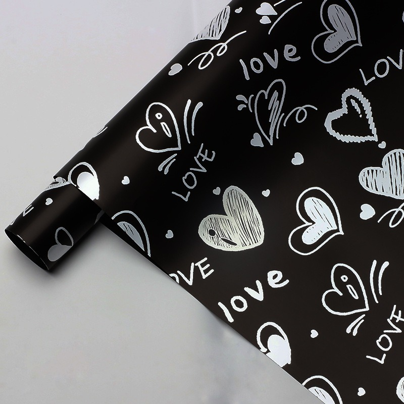 LR Falling in Love Flower Wrapping Paper