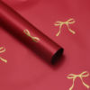 LR Flower Wrapping Paper with Heart-Shaped Knot Design