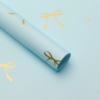 LR Flower Wrapping Paper with Heart-Shaped Knot Design