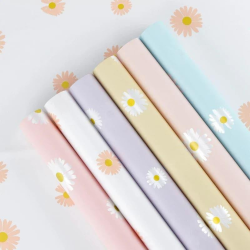 LR Minimalist Sunflower Wrapping Paper