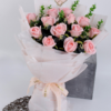 LR Letter & Newspaper-Themed Floral Wrapping Paper