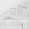 LR Letter & Newspaper-Themed Floral Wrapping Paper
