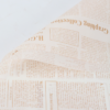 LR Letter & Newspaper-Themed Floral Wrapping Paper