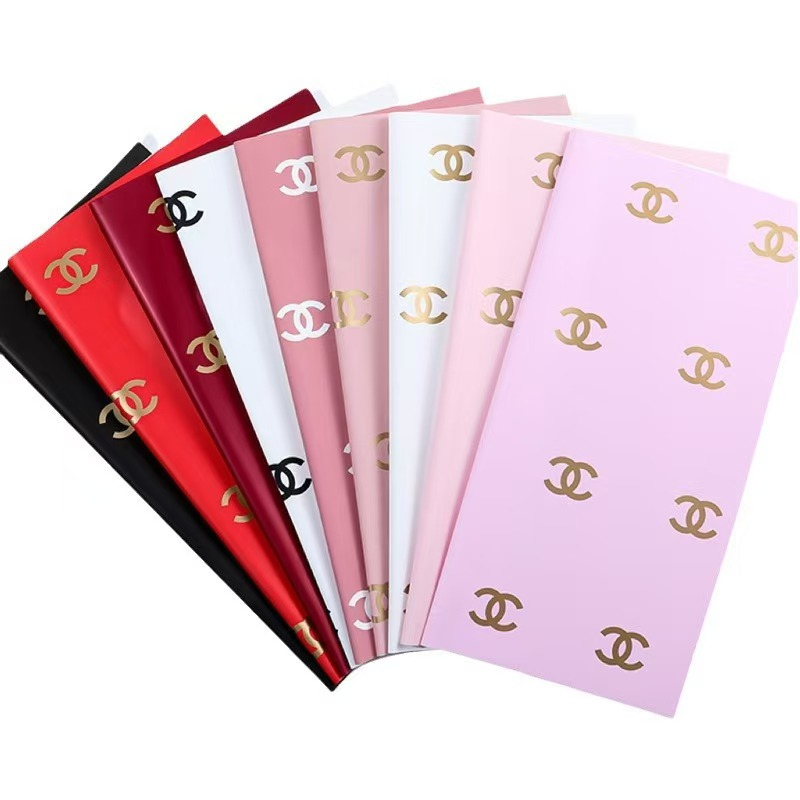 LR Channe Floral Wrapping Paper