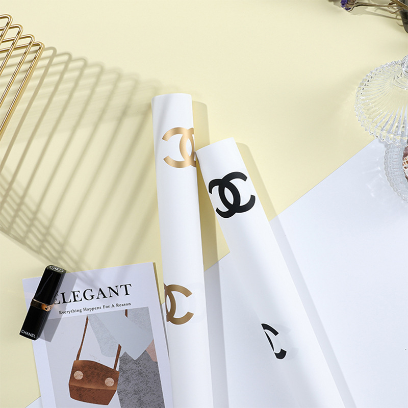 LR Channe Floral Wrapping Paper