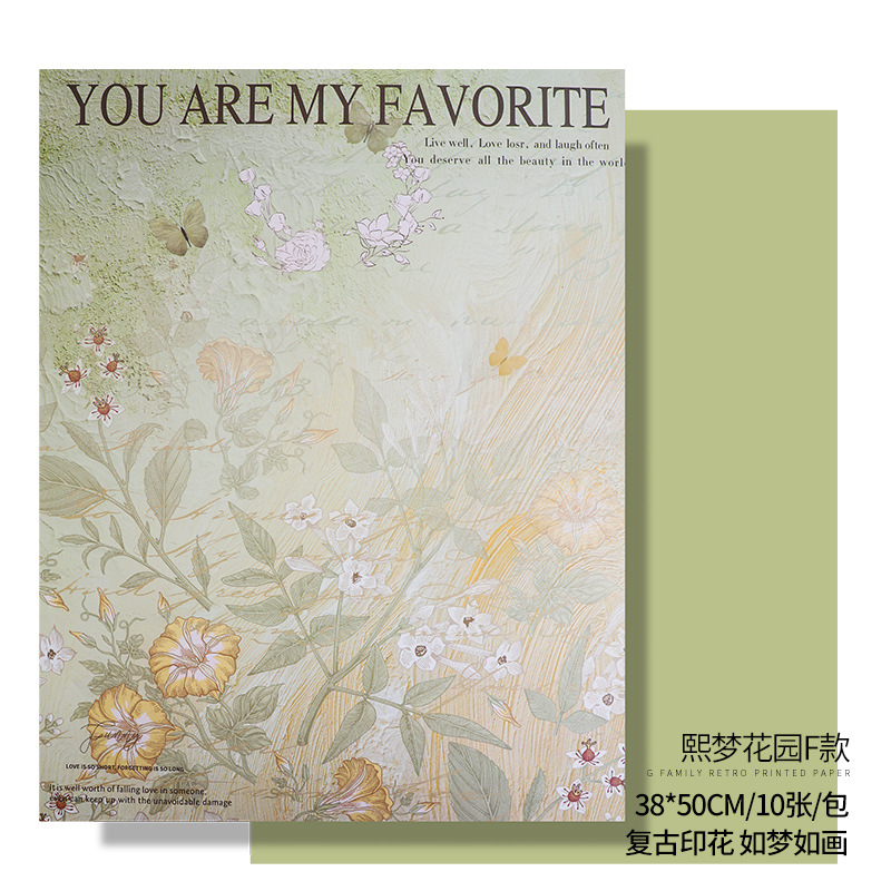 LR Dream Garden Floral Wrapping Paper