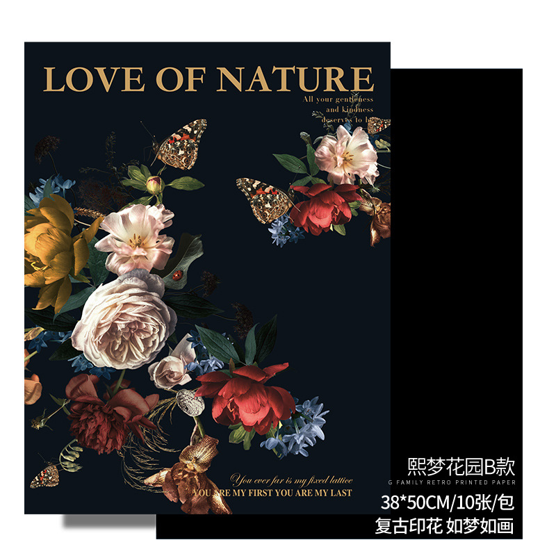 LR Dream Garden Floral Wrapping Paper