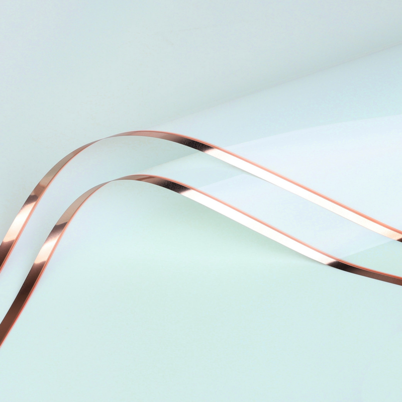 LR Gold-Thread Translucent Floral Wrapping Paper