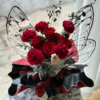 LR Butterfly Wing Flower Wrapping Paper