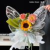 LR Butterfly Wing Flower Wrapping Paper
