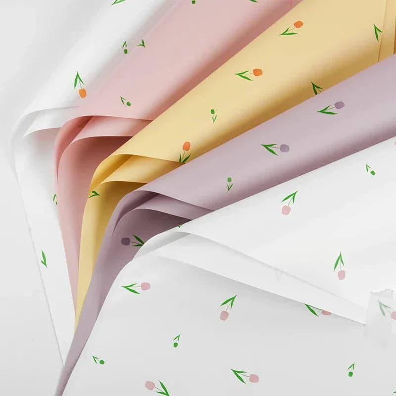 LR Tulip Flower Wrapping Paper