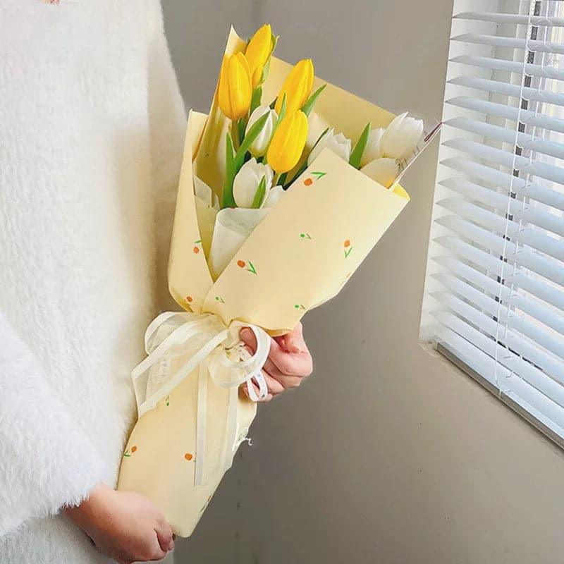 LR Tulip Flower Wrapping Paper