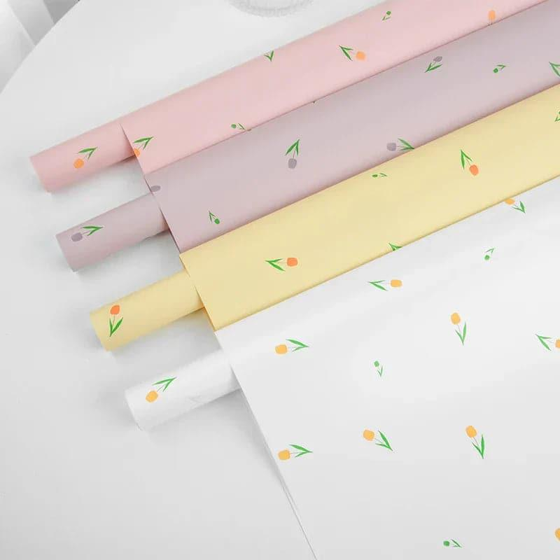 LR Tulip Flower Wrapping Paper
