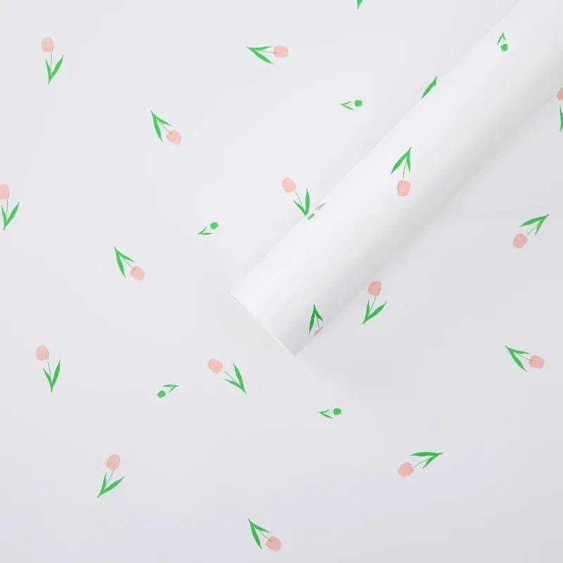 LR Tulip Flower Wrapping Paper