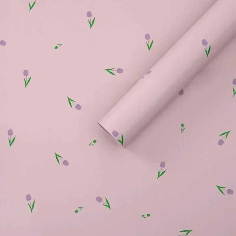 LR Tulip Flower Wrapping Paper