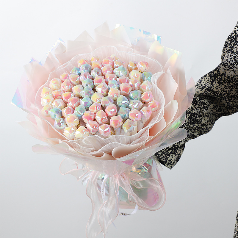 LR Colorful Film Bouquet Wrapping Paper