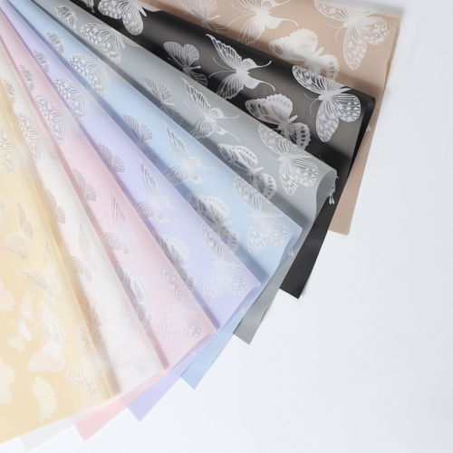 LR Butterfly and Floral Wrapping Paper