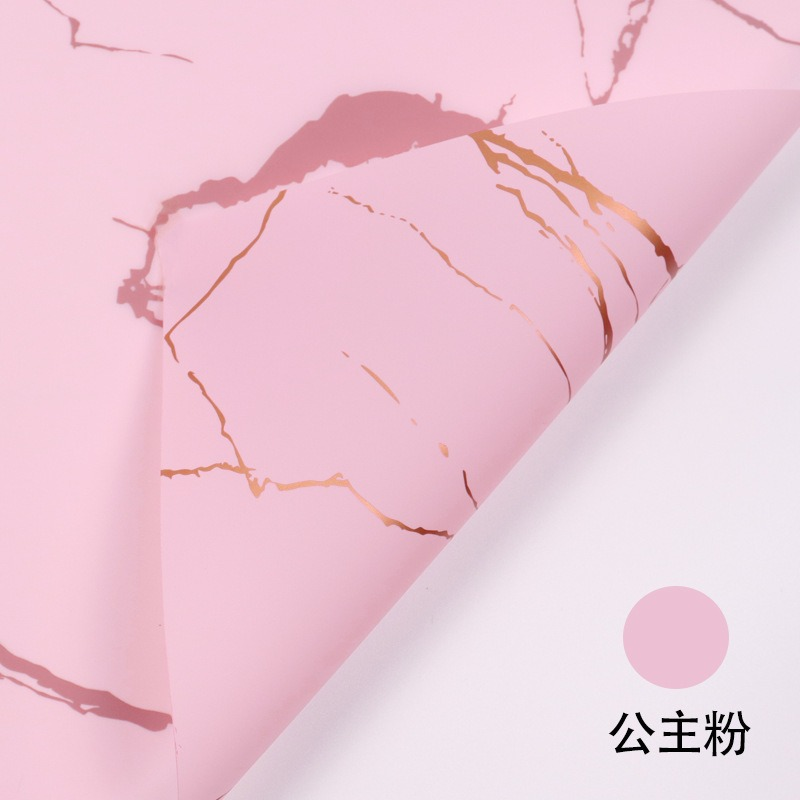 Waterproof Marble-Patterned Floral Wrapping Paper