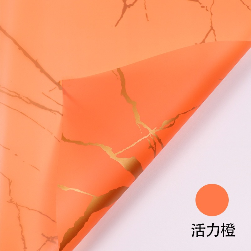 Waterproof Marble-Patterned Floral Wrapping Paper