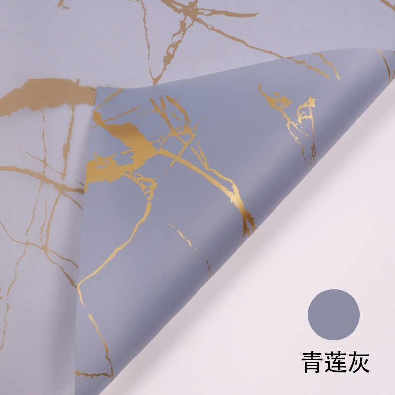 Waterproof Marble-Patterned Floral Wrapping Paper