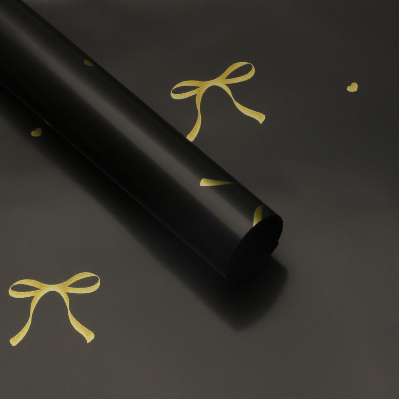 LR Heart-Knot Waterproof Floral Wrapping Paper