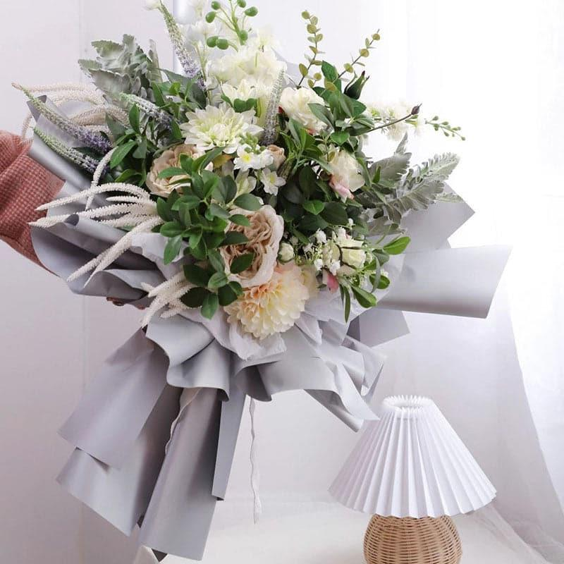 LR Rose Gold and Gold Mirror-Finish Wrapping Paper — Pack of 20 Sheets