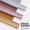 LR Rose Gold and Gold Mirror-Finish Wrapping Paper — Pack of 20 Sheets