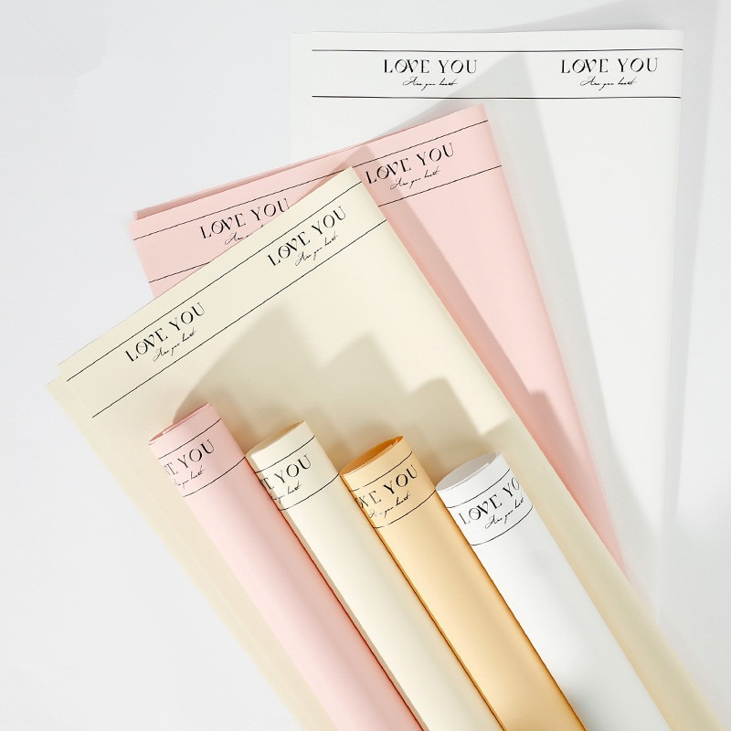 Love Edge Floral Wrapping Paper