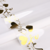 Minimalist Gold Letter & Floral Wrapping Paper