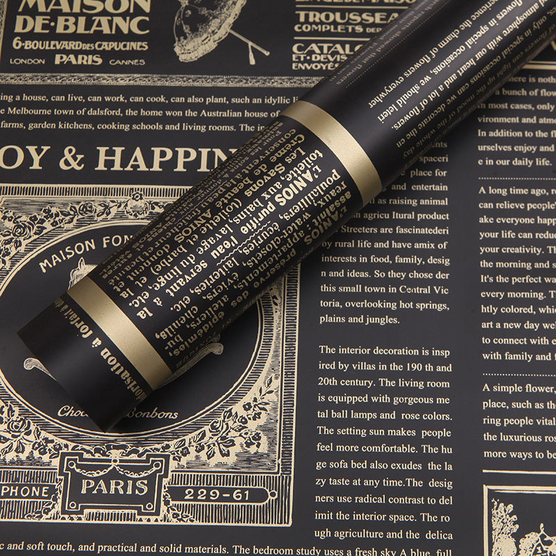 微信图片_20260404012330_6846_1 English-Themed DIY Floral Craft Wrapping Paper