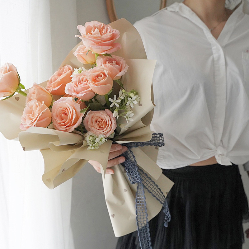 "Passionate Love" Floral Wrapping Paper