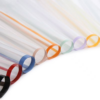 Transparent Wrapping Paper with Colored Borders (Pack of 20)