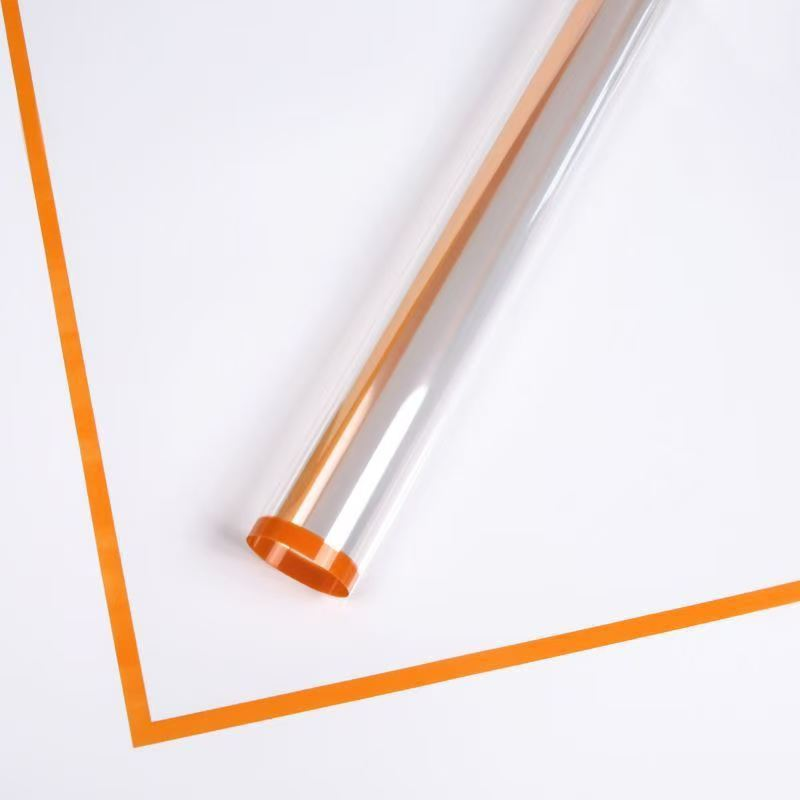 Transparent Wrapping Paper with Colored Borders (Pack of 20)