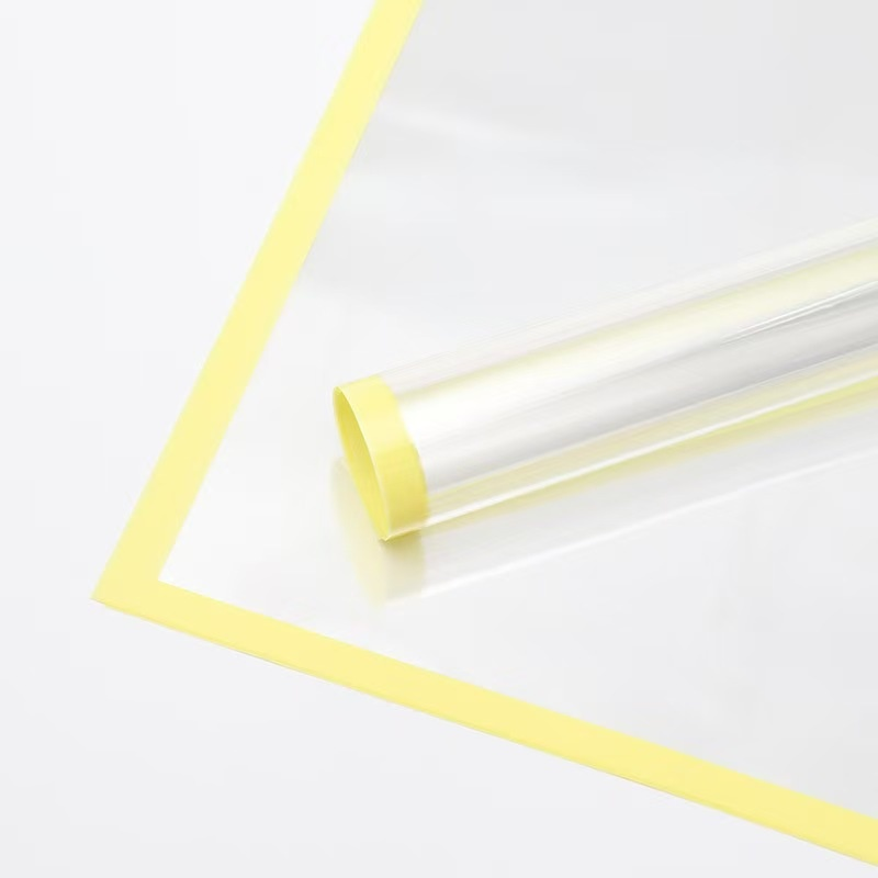 Transparent Wrapping Paper with Colored Borders (Pack of 20)